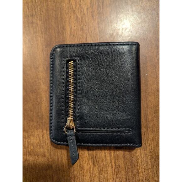 Fossil Wallet Snap Close Zipper Pouch Retro Cute Jean Pocket Size 4x3x1” - Picture 6 of 11